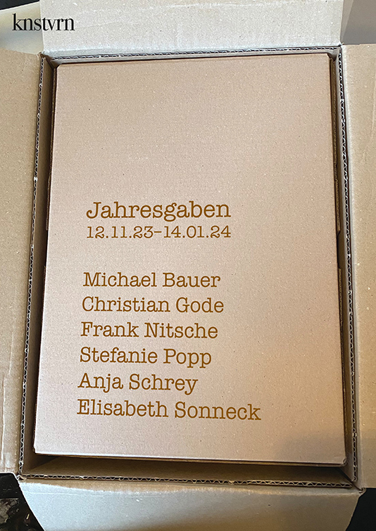 knstvrn – Jahresgaben 2023 Plakat