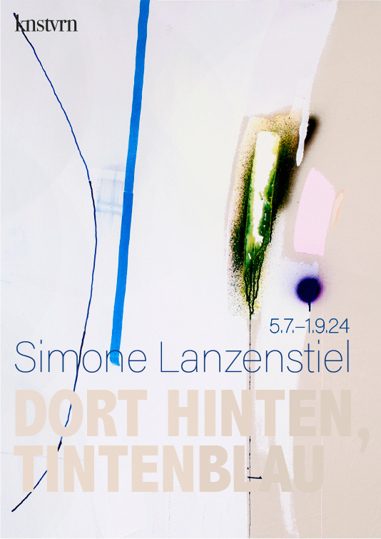 Simone Lanzenstiel - DOR HINTEN, TINTENBLAU Plakat