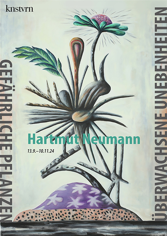 Hartmut Neumann - Gefährliche Pflanzen überwachsen Unebenheiten Plakat